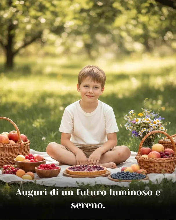 Auguri di un futuro luminoso e sereno.