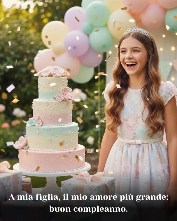 A mia figlia, il mio amore più grande_ buon compleanno