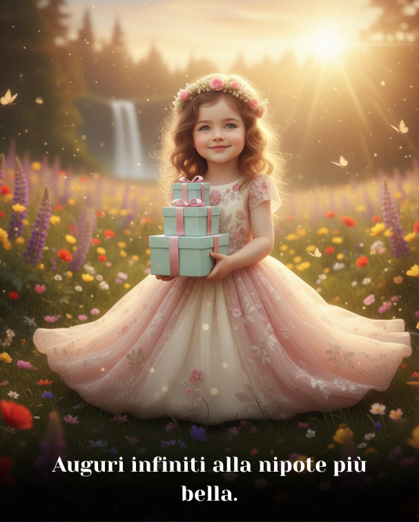 Auguri infiniti alla nipote più bella.