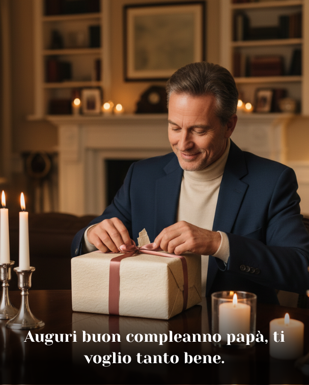 Auguri buon compleanno papà, ti voglio tanto bene