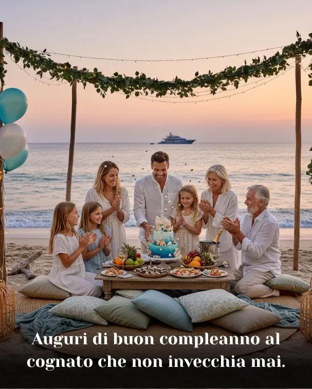 Auguri di buon compleanno al cognato che non invecchia mai