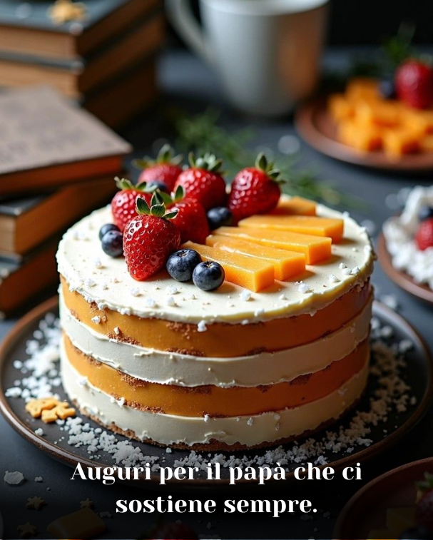 Auguri per il papà che ci sostiene sempre