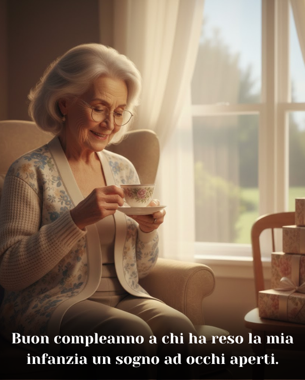 Buon compleanno a chi ha reso la mia infanzia un sogno ad occhi aperti