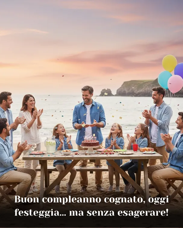 Buon compleanno cognato, oggi festeggia… ma senza esagerare!