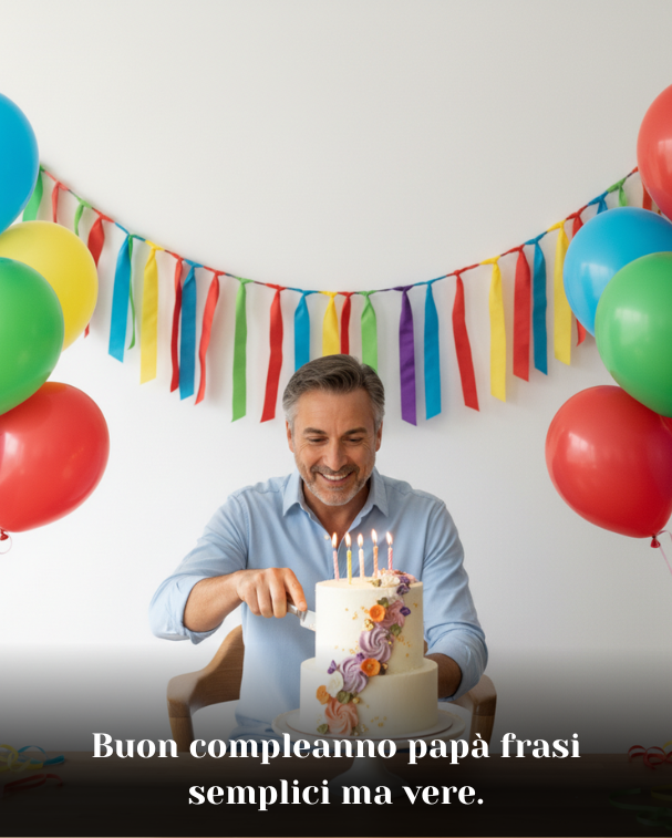 Buon compleanno papà frasi semplici ma vere