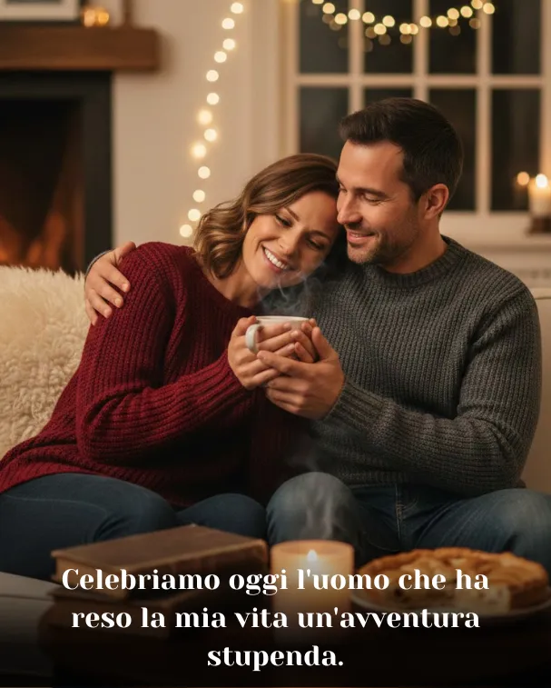 Celebriamo oggi l'uomo che ha reso la mia vita un'avventura stupenda