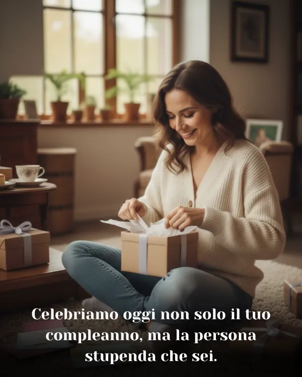 Celebriamo oggi non solo il tuo compleanno, ma la persona stupenda che sei
