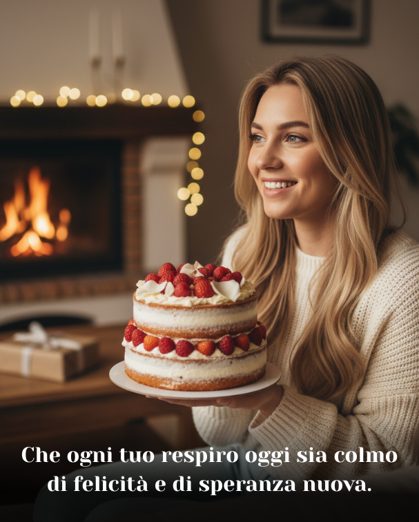 Che ogni tuo respiro oggi sia colmo di felicità e di speranza nuova