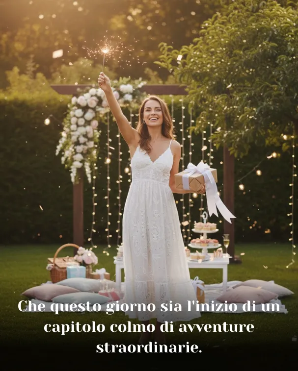 Che questo giorno sia l'inizio di un capitolo colmo di avventure straordinarie