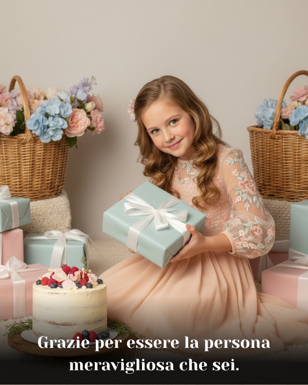 Grazie per essere la persona meravigliosa che sei