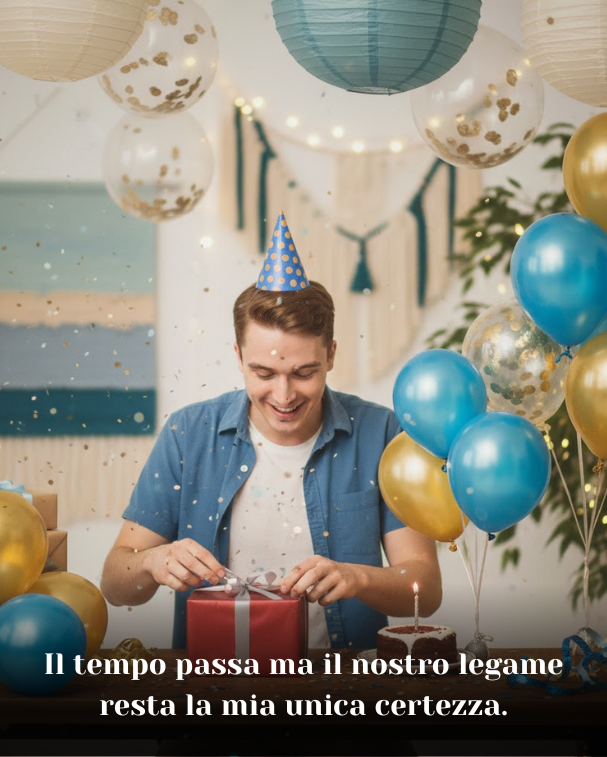 Il tempo passa ma il nostro legame resta la mia unica certezza