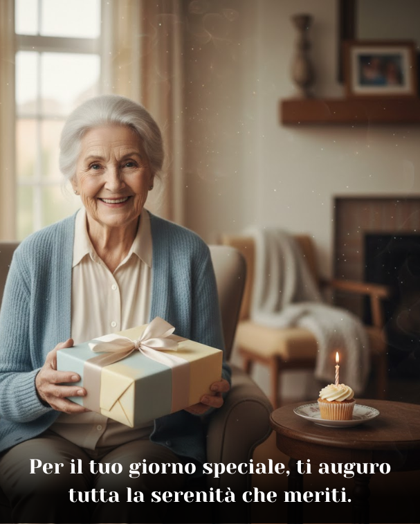 Per il tuo giorno speciale, ti auguro tutta la serenità che meriti