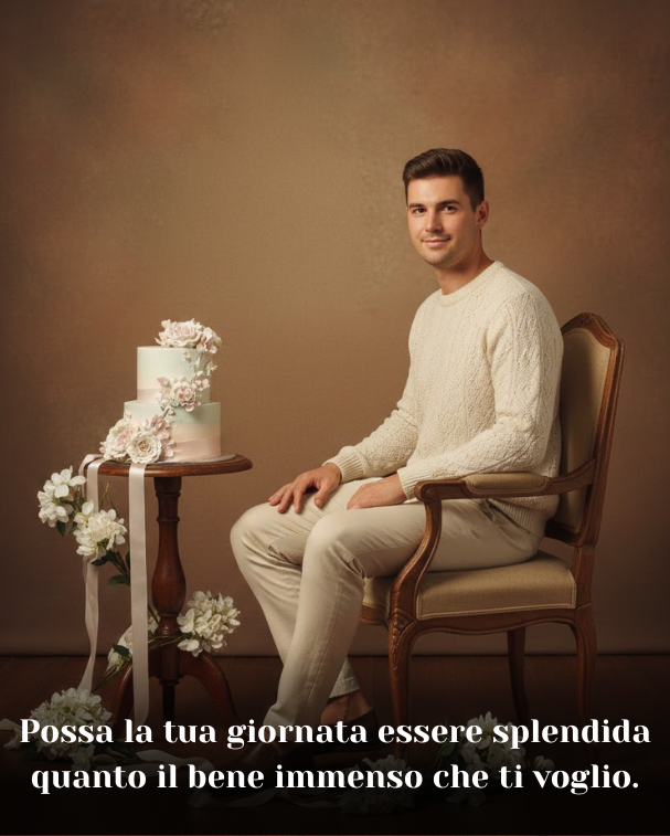 Possa la tua giornata essere splendida quanto il bene immenso che ti voglio