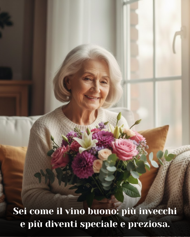 Sei come il vino buono_ più invecchi e più diventi speciale e preziosa