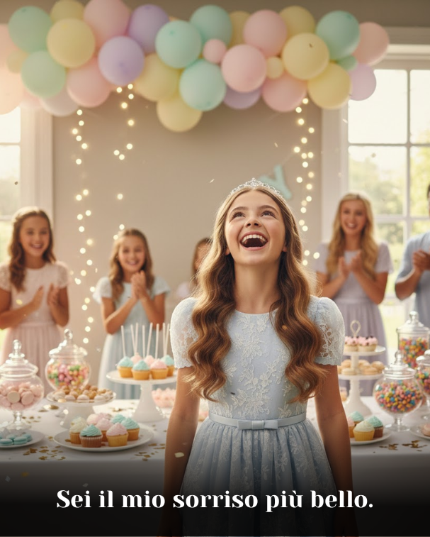 Sei il mio sorriso più bello