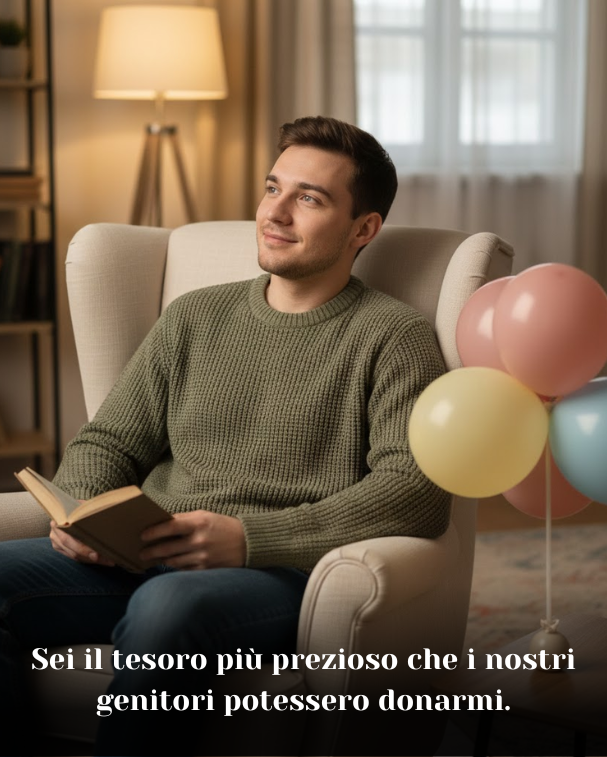 Sei il tesoro più prezioso che i nostri genitori potessero donarmi