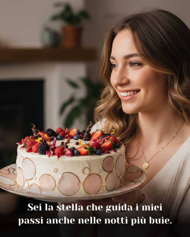 Sei la stella che guida i miei passi anche nelle notti più buie