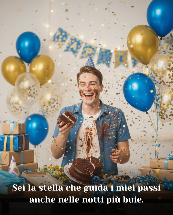 Sei la stella che guida i miei passi anche nelle notti più buie