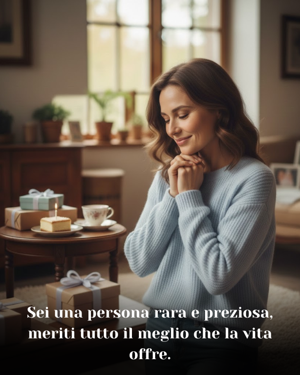 Sei una persona rara e preziosa, meriti tutto il meglio che la vita offre