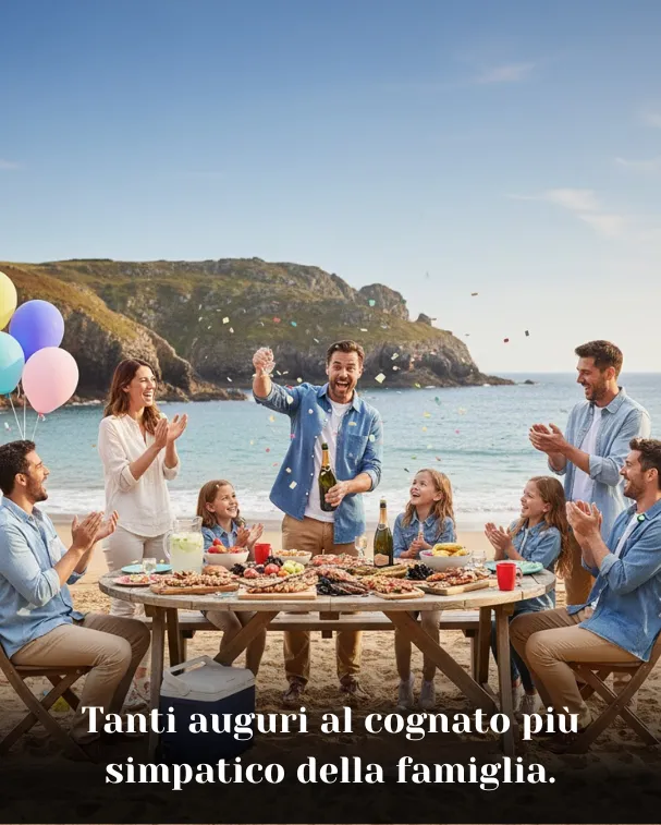 Tanti auguri al cognato più simpatico della famiglia