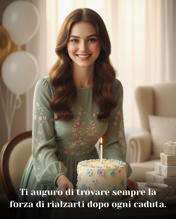 Ti auguro di trovare sempre la forza di rialzarti dopo ogni caduta