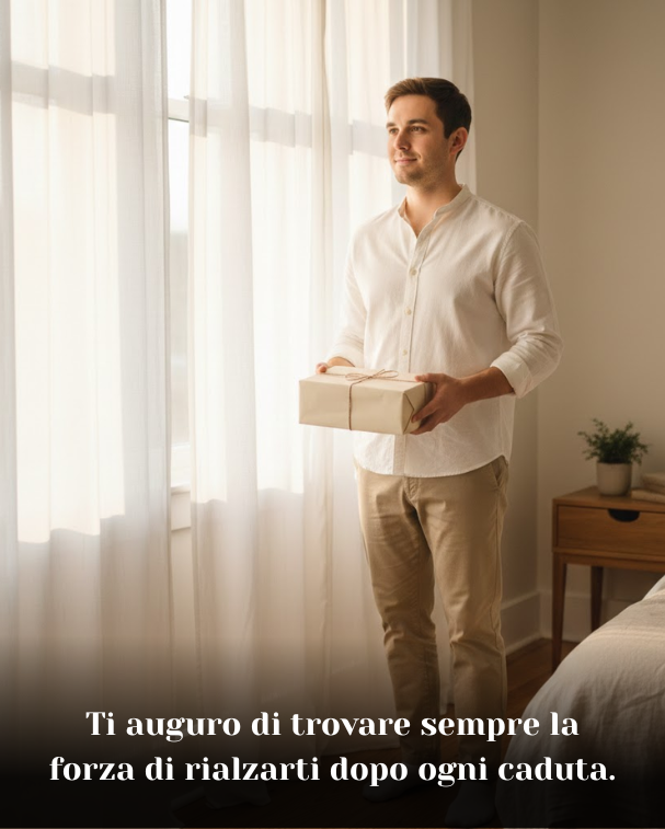 Ti auguro di trovare sempre la forza di rialzarti dopo ogni caduta