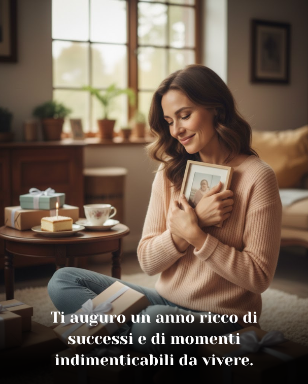 Ti auguro un anno ricco di successi e di momenti indimenticabili da vivere