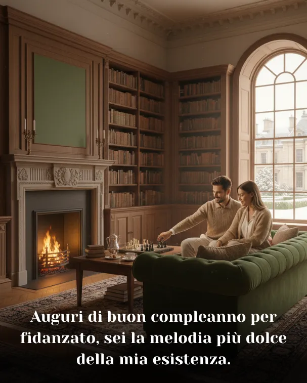 Auguri di buon compleanno per fidanzato, sei la melodia più dolce della mia esistenza