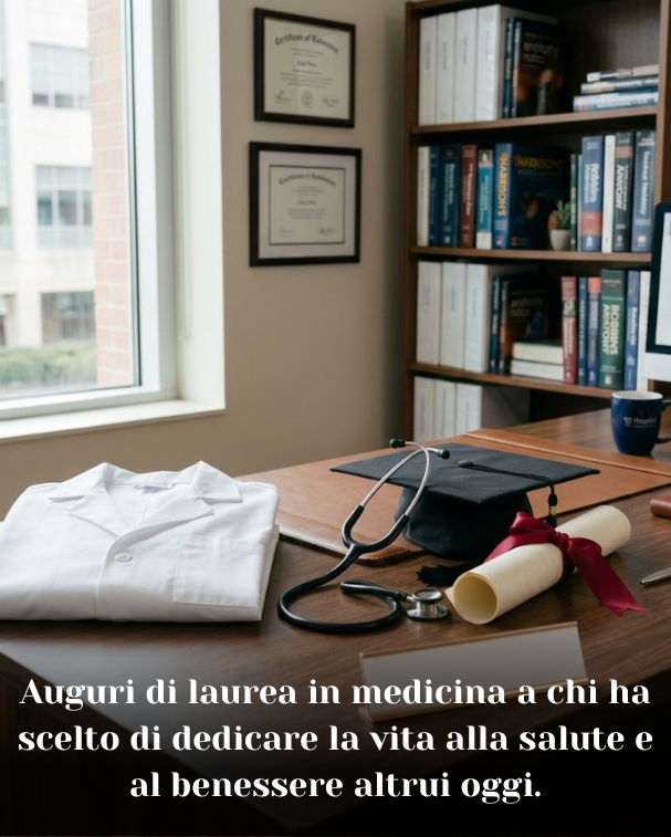Auguri di laurea in medicina a chi ha scelto di dedicare la vita alla salute e al benessere altrui oggi
