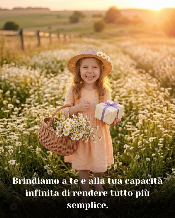 Brindiamo a te e alla tua capacità infinita di rendere tutto più semplice
