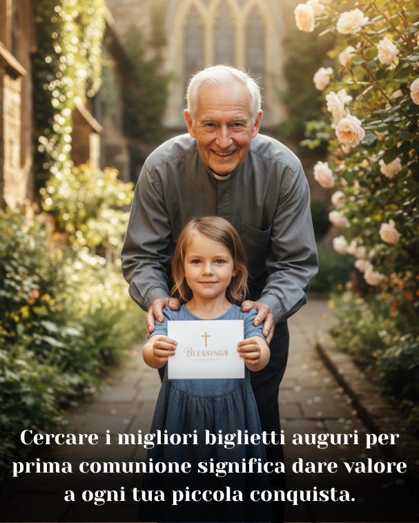 Cercare i migliori biglietti auguri per prima comunione significa dare valore a ogni tua piccola conquista