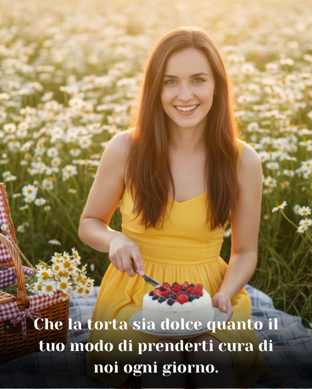 Che la torta sia dolce quanto il tuo modo di prenderti cura di noi ogni giorno