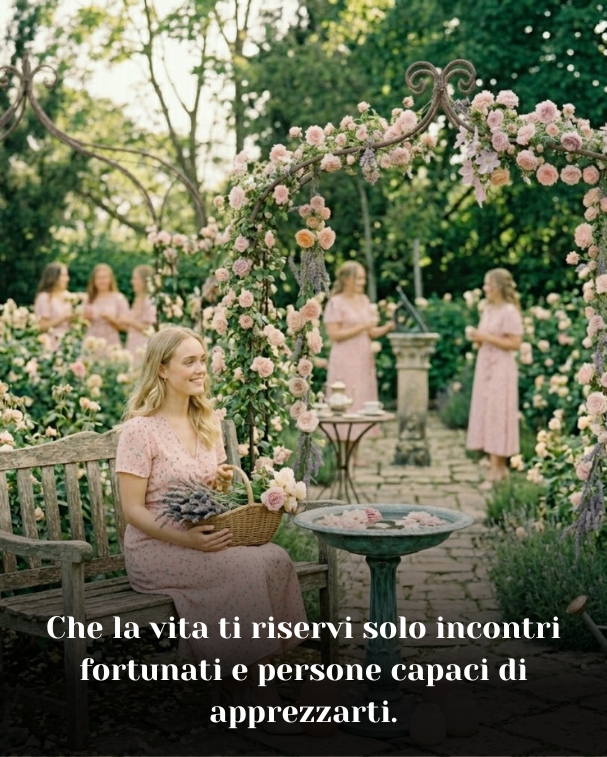 Che la vita ti riservi solo incontri fortunati e persone capaci di apprezzarti