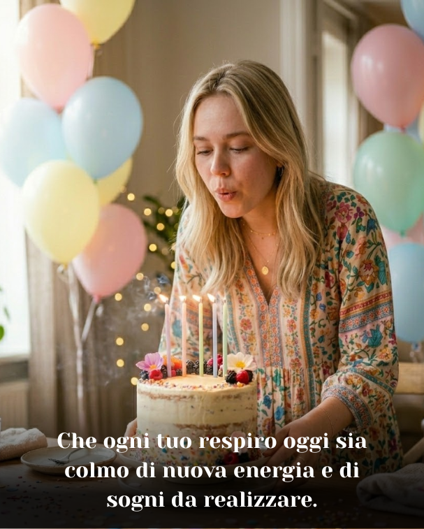Che ogni tuo respiro oggi sia colmo di nuova energia e di sogni da realizzare