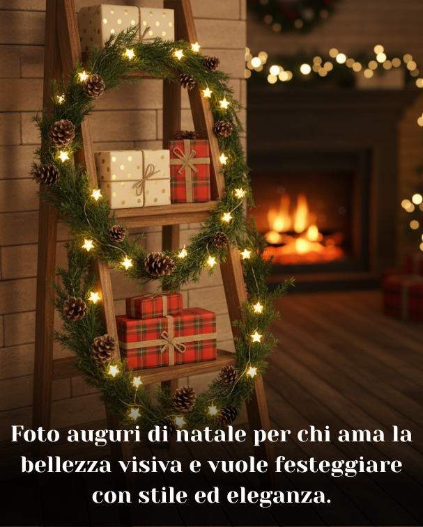 Foto auguri di natale per chi ama la bellezza visiva e vuole festeggiare con stile ed eleganza