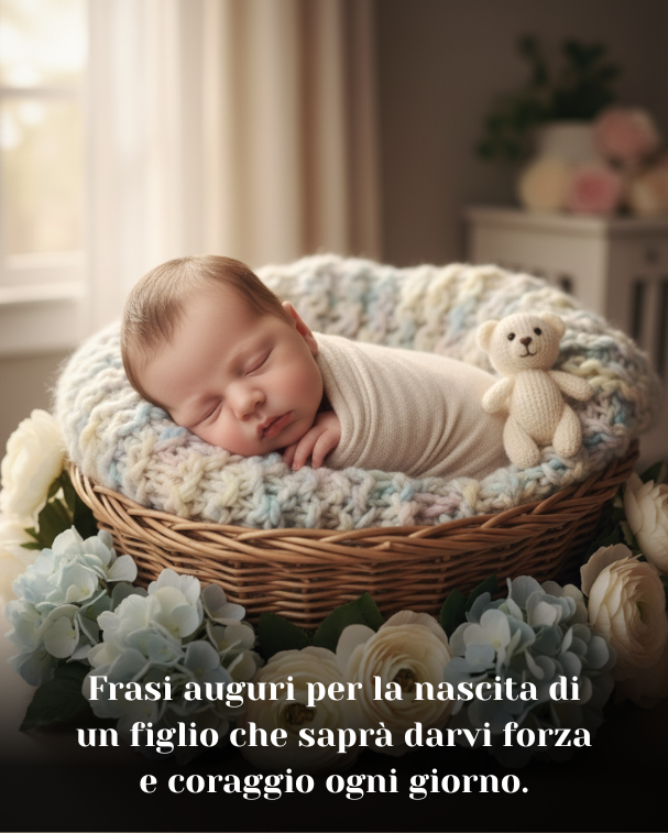 Frasi auguri per la nascita di un figlio che saprà darvi forza e coraggio ogni giorno