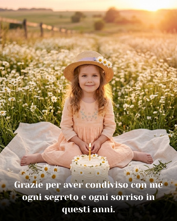 Grazie per aver condiviso con me ogni segreto e ogni sorriso in questi anni.