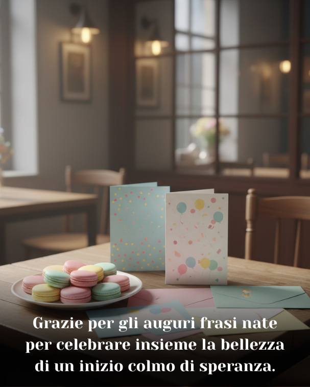 Grazie per gli auguri frasi nate per celebrare insieme la bellezza di un inizio colmo di speranza