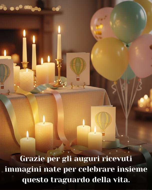Grazie per gli auguri ricevuti immagini nate per celebrare insieme questo traguardo della vita