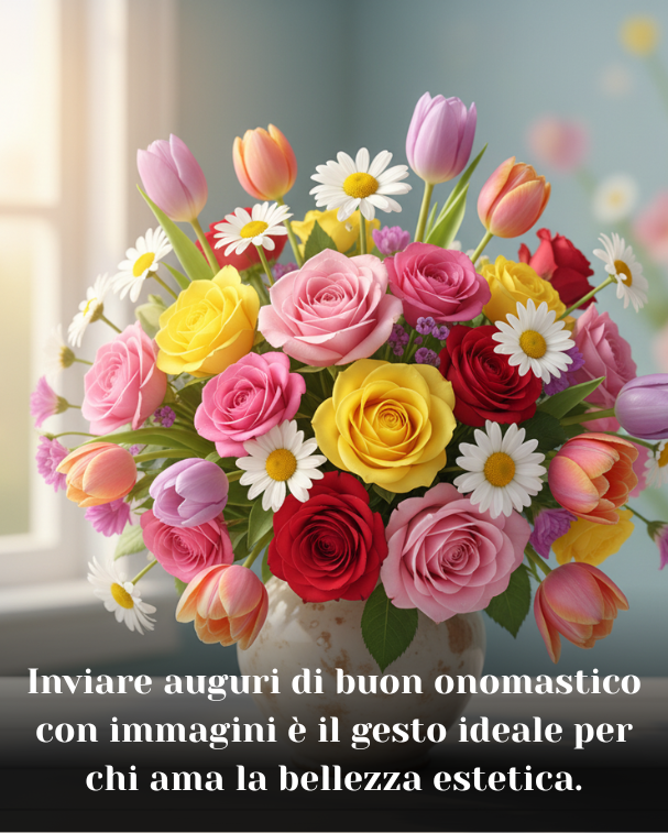 Inviare auguri di buon onomastico con immagini è il gesto ideale per chi ama la bellezza estetica
