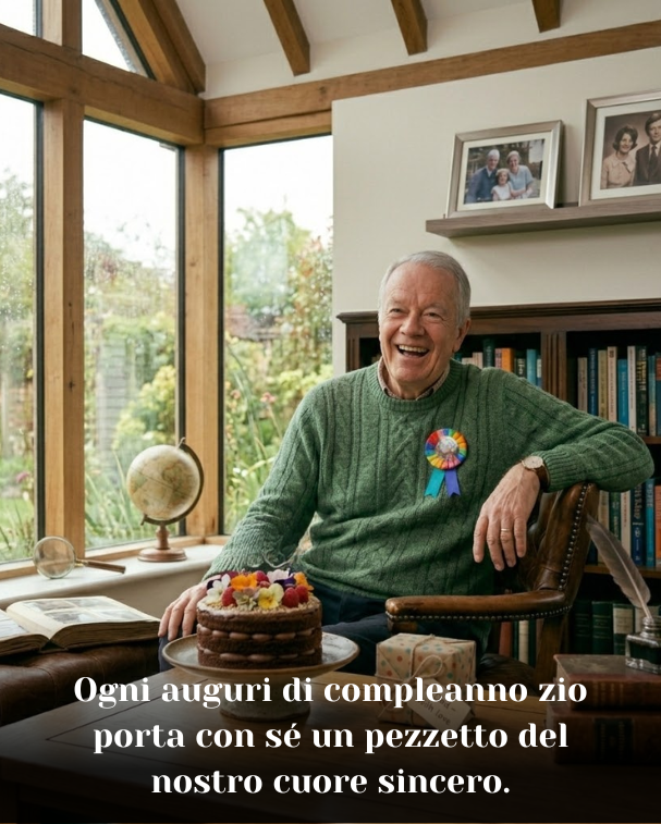 Ogni auguri di compleanno zio porta con sé un pezzetto del nostro cuore sincero