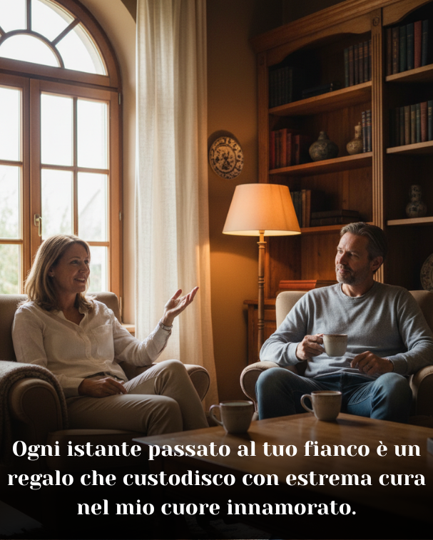 Ogni istante passato al tuo fianco è un regalo che custodisco con estrema cura nel mio cuore innamorato