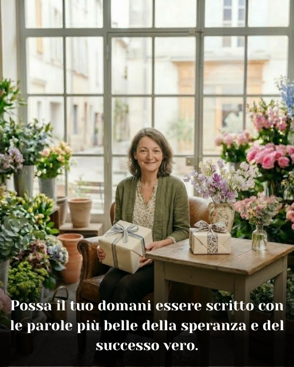 Possa il tuo domani essere scritto con le parole più belle della speranza e del successo vero