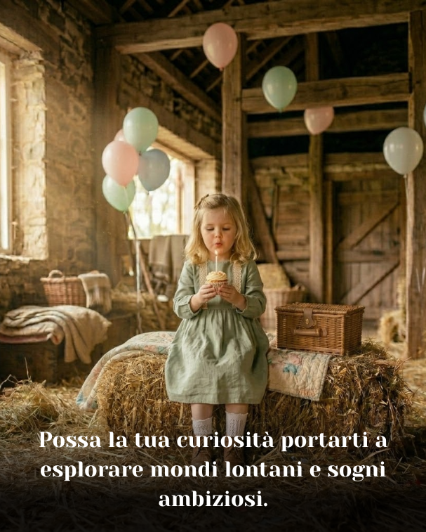 Possa la tua curiosità portarti a esplorare mondi lontani e sogni ambiziosi