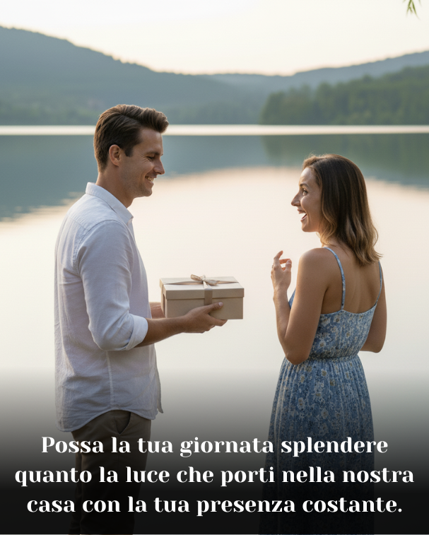 Possa la tua giornata splendere quanto la luce che porti nella nostra casa con la tua presenza costante