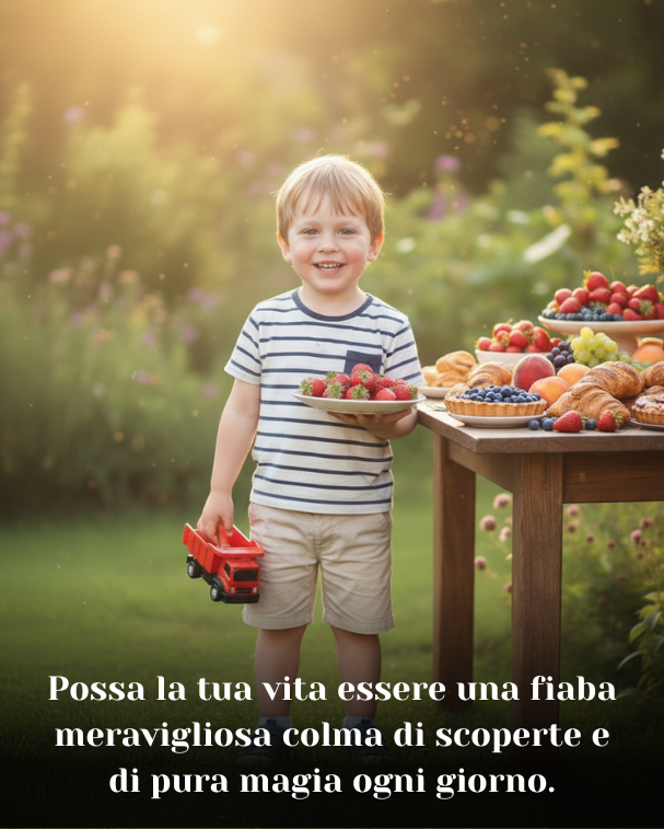 Possa la tua vita essere una fiaba meravigliosa colma di scoperte e di pura magia ogni giorno