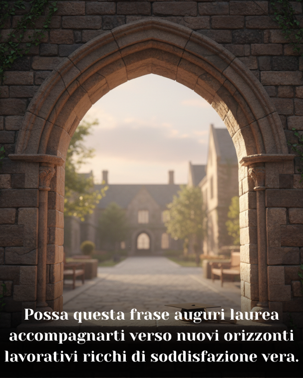 Possa questa frase auguri laurea accompagnarti verso nuovi orizzonti lavorativi ricchi di soddisfazione vera