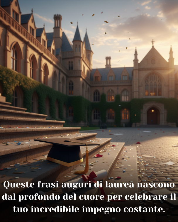 Queste frasi auguri di laurea nascono dal profondo del cuore per celebrare il tuo incredibile impegno costante