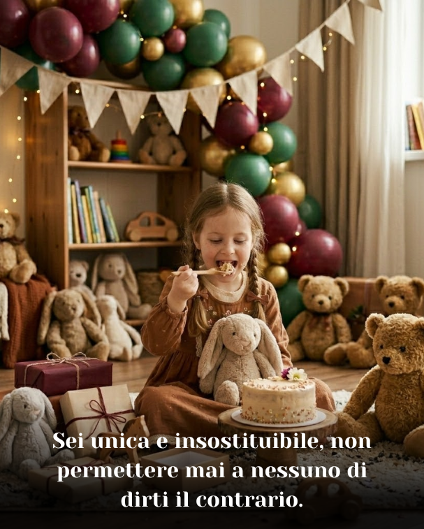 Sei unica e insostituibile, non permettere mai a nessuno di dirti il contrario