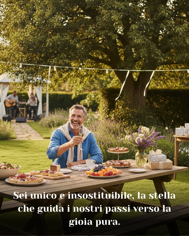 Sei unico e insostituibile, la stella che guida i nostri passi verso la gioia pura
